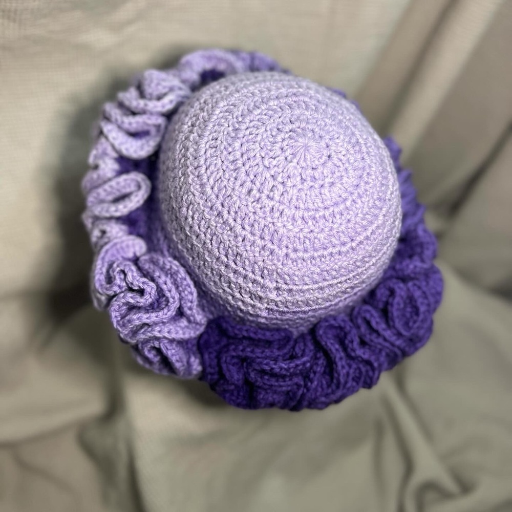 Violet Luxe Ruffle Hat - Picture 4 of 4